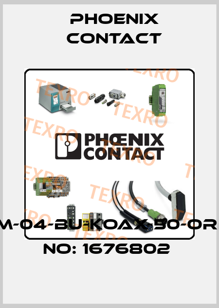 HC-M-04-BU-KOAX-50-ORDER NO: 1676802  Phoenix Contact