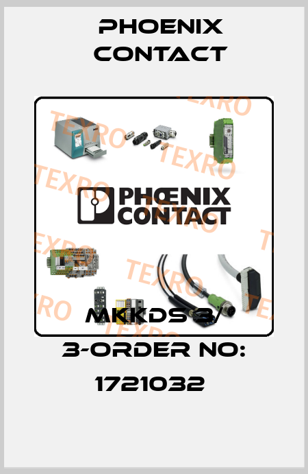 MKKDS 3/ 3-ORDER NO: 1721032  Phoenix Contact