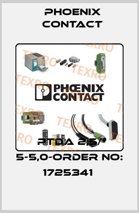 PTDA 2,5/ 5-5,0-ORDER NO: 1725341  Phoenix Contact