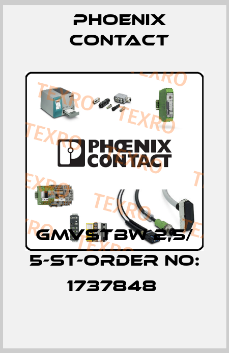 GMVSTBW 2,5/ 5-ST-ORDER NO: 1737848  Phoenix Contact