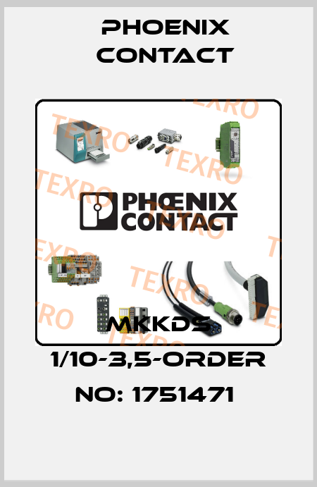 MKKDS 1/10-3,5-ORDER NO: 1751471  Phoenix Contact