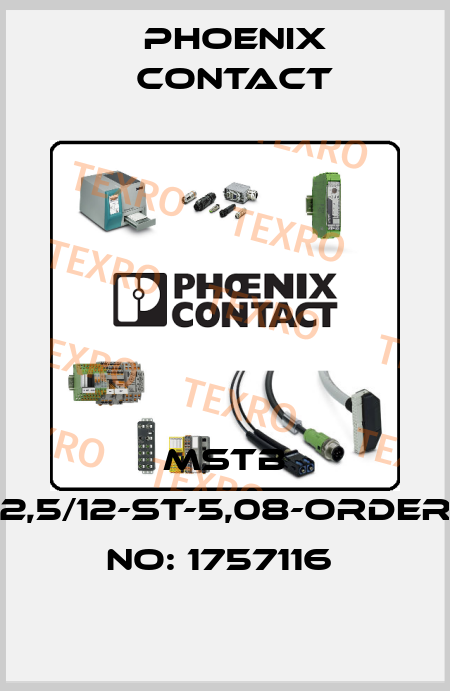 MSTB 2,5/12-ST-5,08-ORDER NO: 1757116  Phoenix Contact