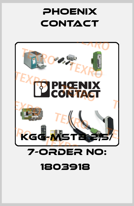 KGG-MSTB 2,5/ 7-ORDER NO: 1803918  Phoenix Contact