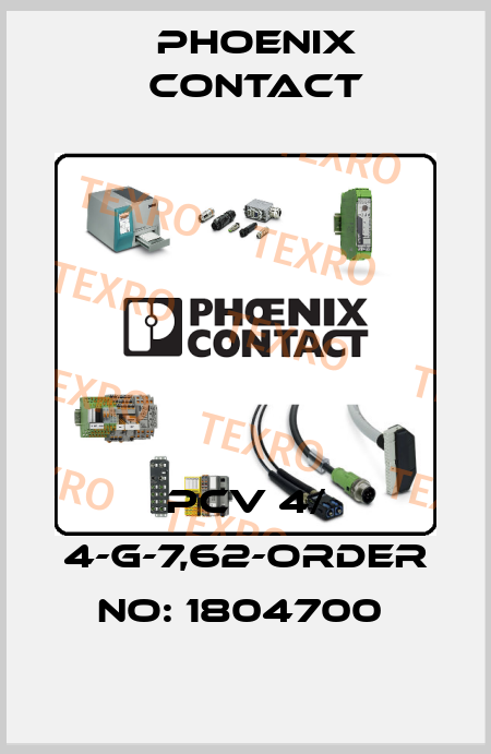 PCV 4/ 4-G-7,62-ORDER NO: 1804700  Phoenix Contact