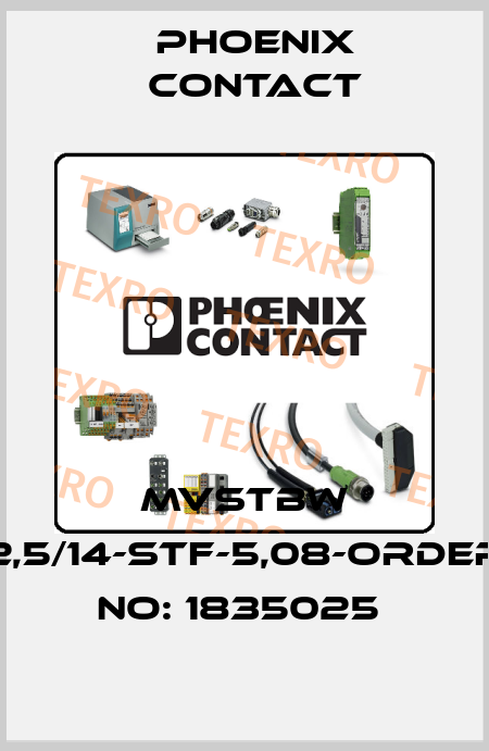 MVSTBW 2,5/14-STF-5,08-ORDER NO: 1835025  Phoenix Contact
