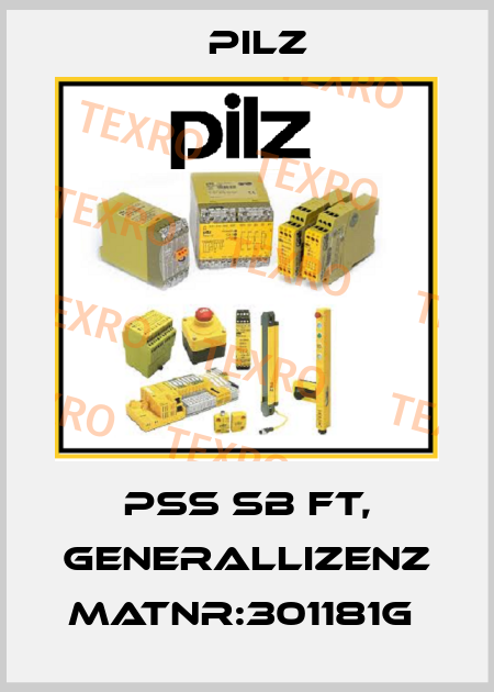 PSS SB FT, Generallizenz MatNr:301181G  Pilz