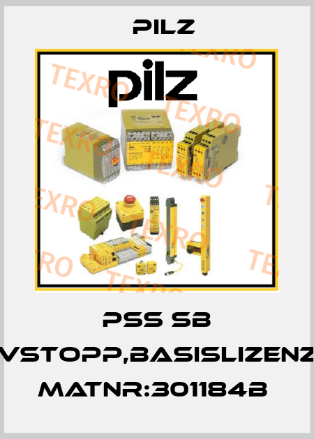 PSS SB VStopp,Basislizenz MatNr:301184B  Pilz
