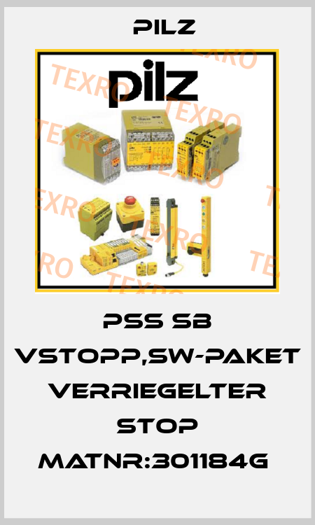PSS SB VStopp,SW-Paket Verriegelter Stop MatNr:301184G  Pilz