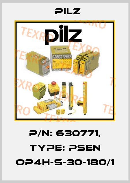 p/n: 630771, Type: PSEN op4H-s-30-180/1 Pilz