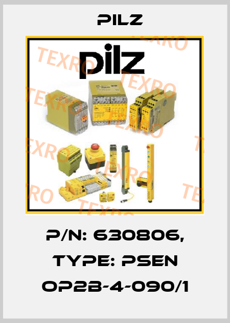 p/n: 630806, Type: PSEN op2B-4-090/1 Pilz