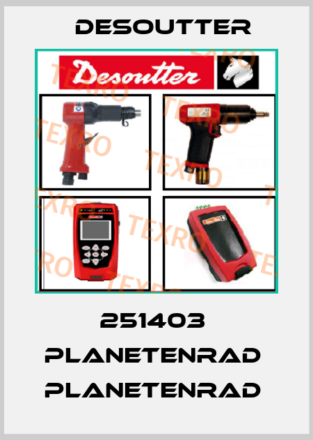 251403  PLANETENRAD  PLANETENRAD  Desoutter
