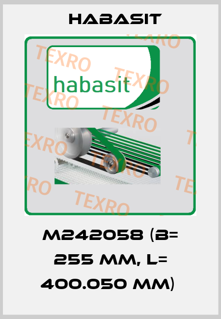 M242058 (B= 255 mm, L= 400.050 mm)  Habasit
