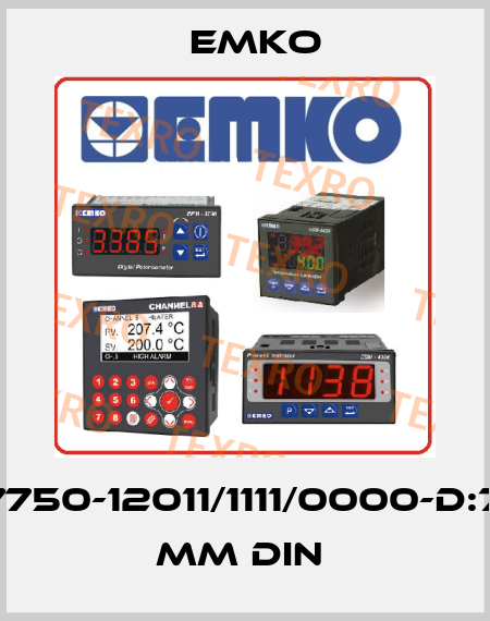 ESM-7750-12011/1111/0000-D:72x72 mm DIN  EMKO