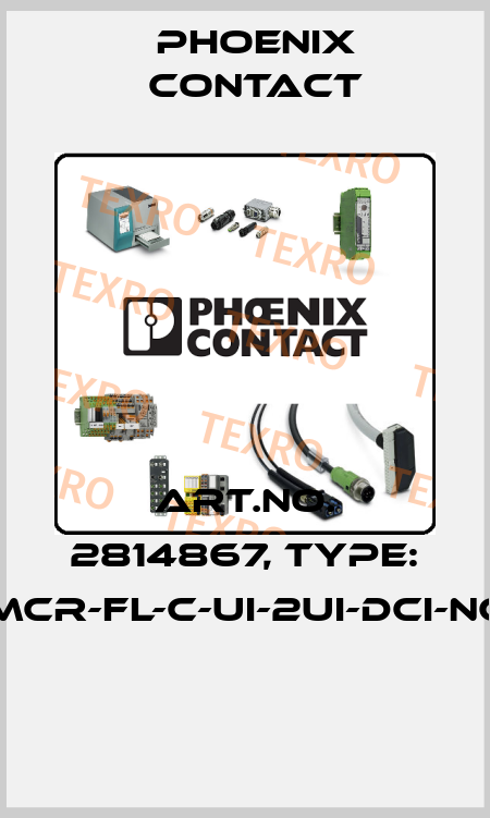 Art.No. 2814867, Type: MCR-FL-C-UI-2UI-DCI-NC  Phoenix Contact