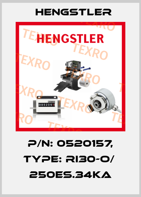 p/n: 0520157, Type: RI30-O/  250ES.34KA Hengstler
