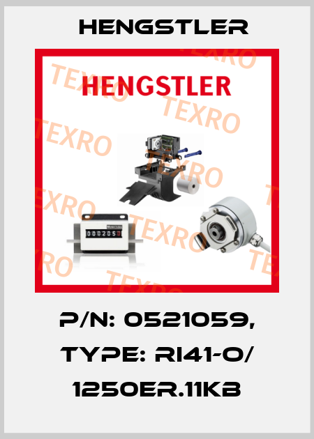 p/n: 0521059, Type: RI41-O/ 1250ER.11KB Hengstler