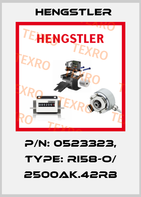 p/n: 0523323, Type: RI58-O/ 2500AK.42RB Hengstler
