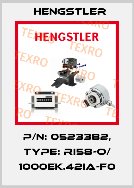 p/n: 0523382, Type: RI58-O/ 1000EK.42IA-F0 Hengstler