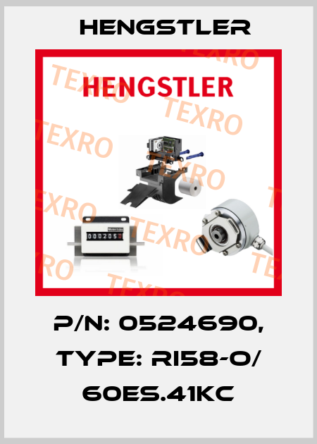 p/n: 0524690, Type: RI58-O/ 60ES.41KC Hengstler