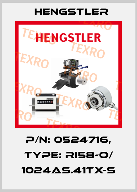 p/n: 0524716, Type: RI58-O/ 1024AS.41TX-S Hengstler