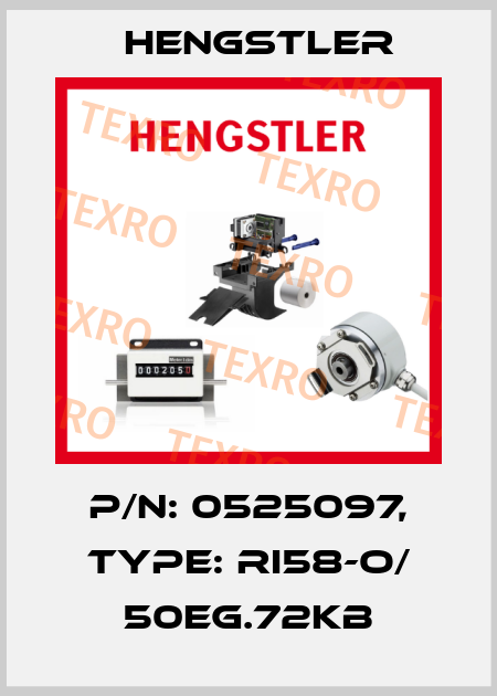 p/n: 0525097, Type: RI58-O/ 50EG.72KB Hengstler