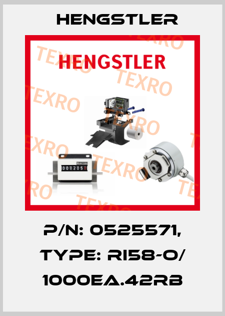 p/n: 0525571, Type: RI58-O/ 1000EA.42RB Hengstler
