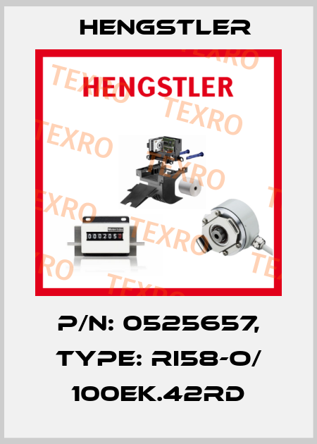 p/n: 0525657, Type: RI58-O/ 100EK.42RD Hengstler