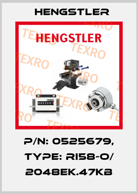 p/n: 0525679, Type: RI58-O/ 2048EK.47KB Hengstler