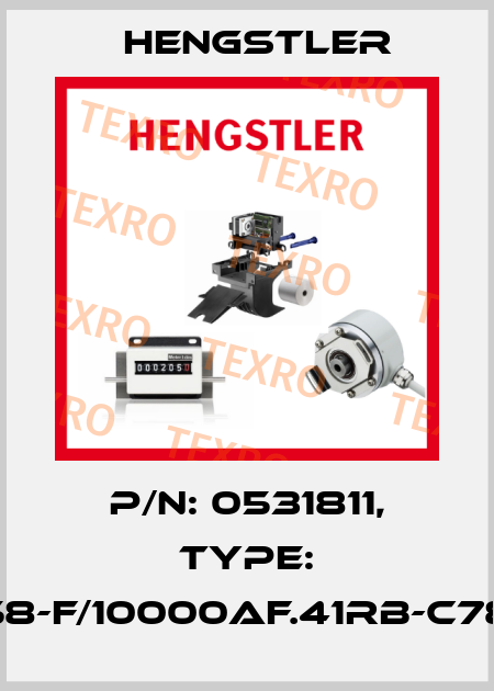 p/n: 0531811, Type: RI58-F/10000AF.41RB-C78-S Hengstler