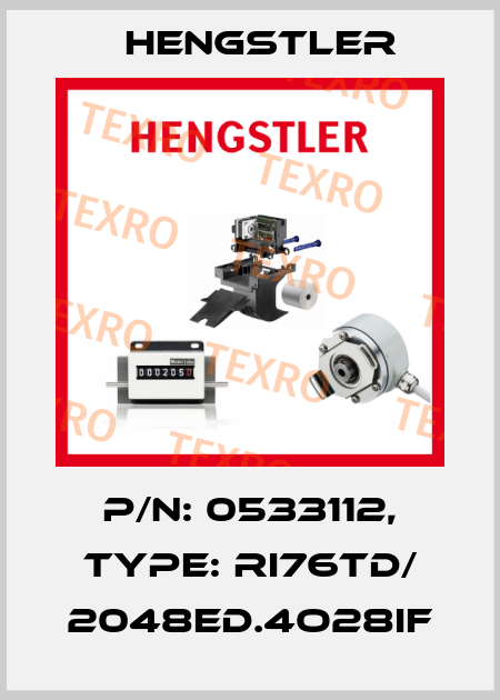 p/n: 0533112, Type: RI76TD/ 2048ED.4O28IF Hengstler
