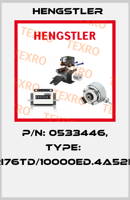 P/N: 0533446, Type:  RI76TD/10000ED.4A52IF  Hengstler