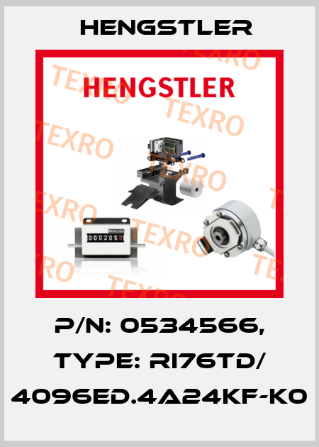 p/n: 0534566, Type: RI76TD/ 4096ED.4A24KF-K0 Hengstler