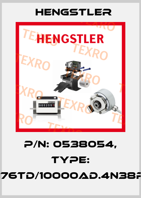 p/n: 0538054, Type: RI76TD/10000AD.4N38RF Hengstler