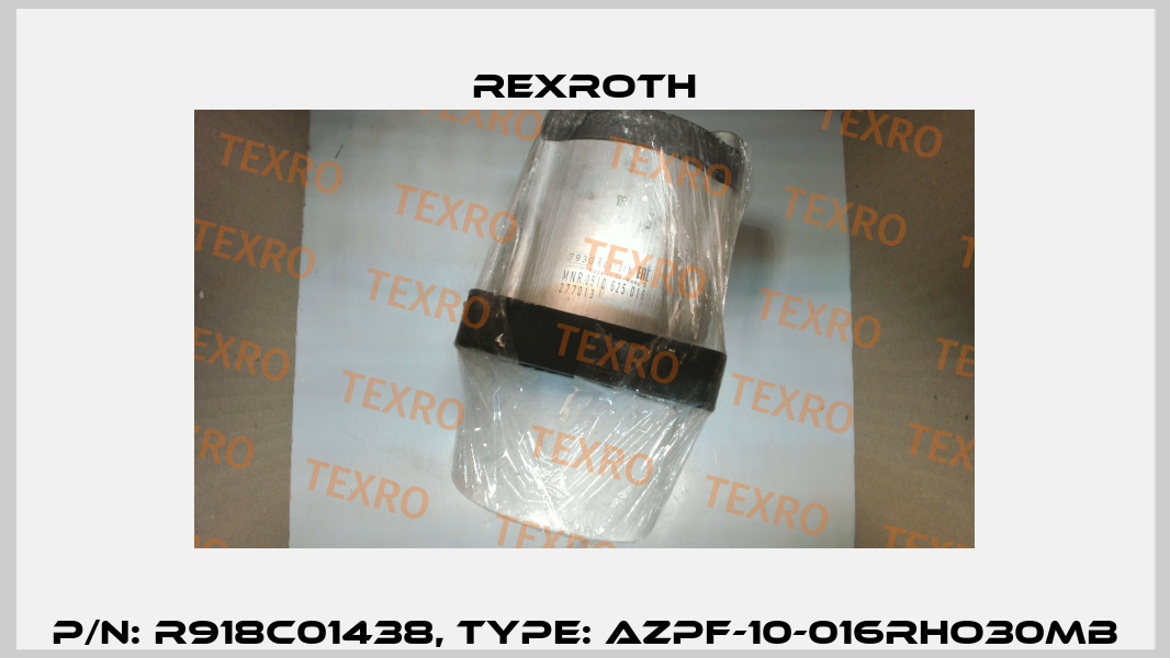 P/N: R918C01438, Type: AZPF-10-016RHO30MB Rexroth