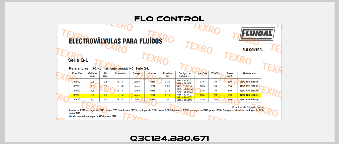Q3C124.BB0.671 Flo Control