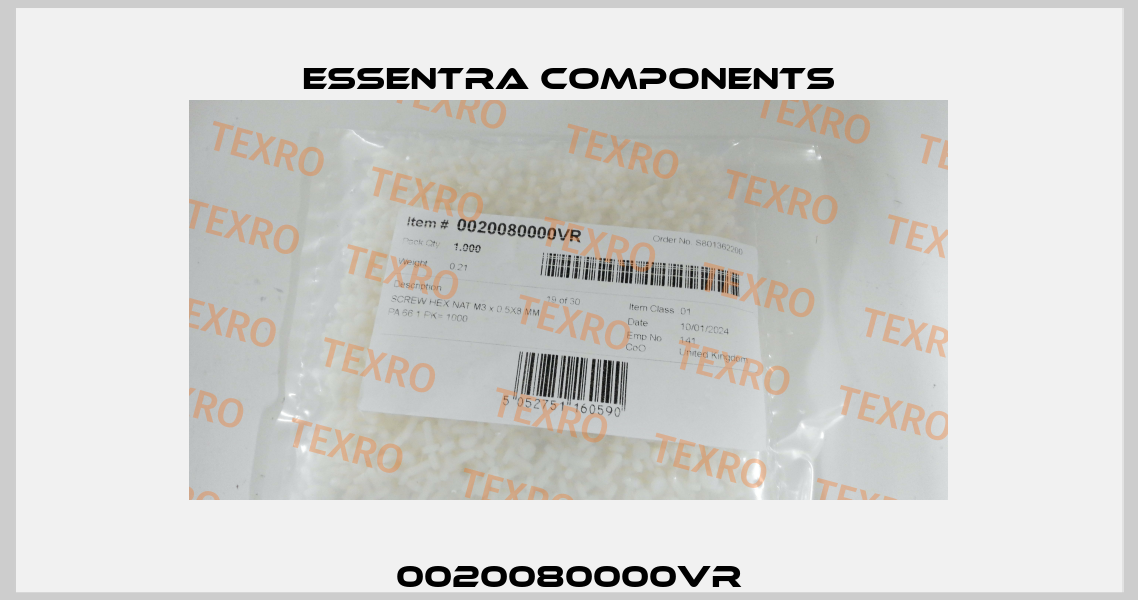 0020080000VR Essentra Components