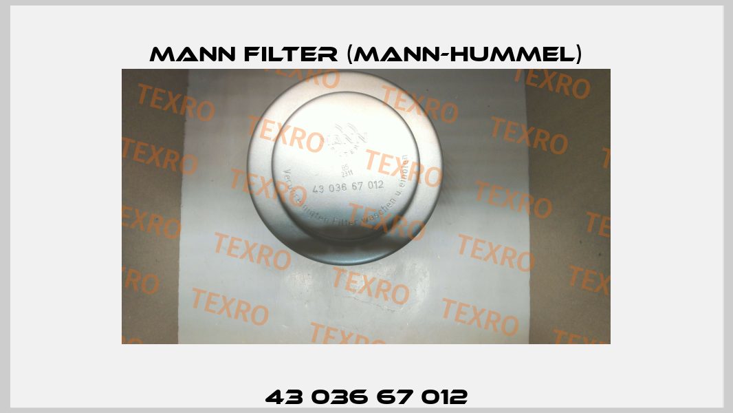 43 036 67 012 Mann Filter (Mann-Hummel)