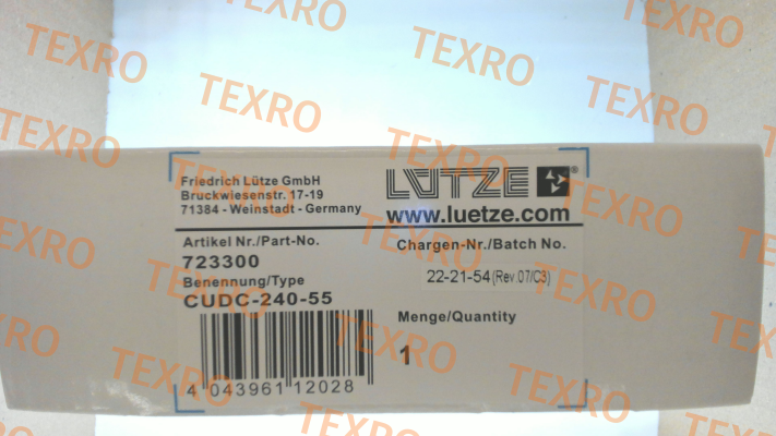 CUDC-240-55 / 723300 Luetze