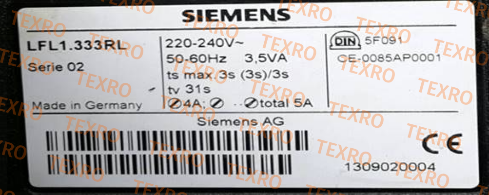 LFL1.333RL OEM, alternative LFL1.333  Siemens (Landis Gyr)