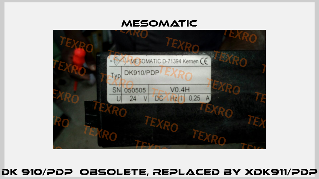 DK 910/PDP  obsolete, replaced by XDK911/PDP Mesomatic