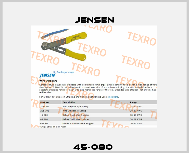 45-080  Jensen