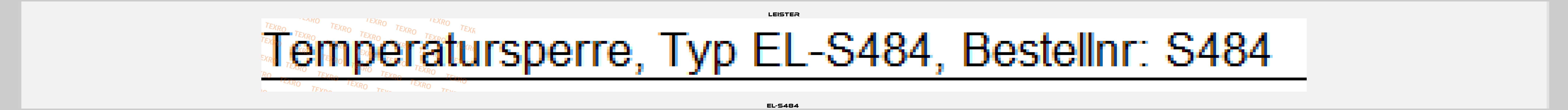 EL-S484  Leister