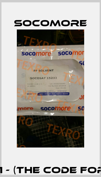 15233 P20301-LO38-1-1 - (the code for 1 single flat pack)  Socomore