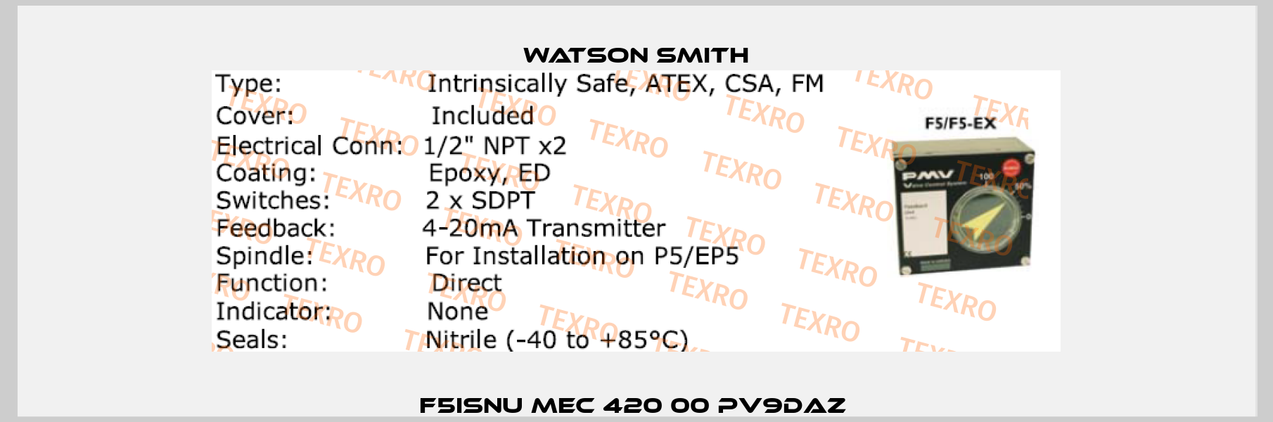 F5ISNU MEC 420 00 PV9DAZ  Watson Smith