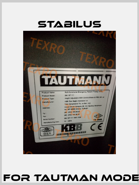 BLOC-O-LİFT for Tautman Model: 294 127 111 Stabilus