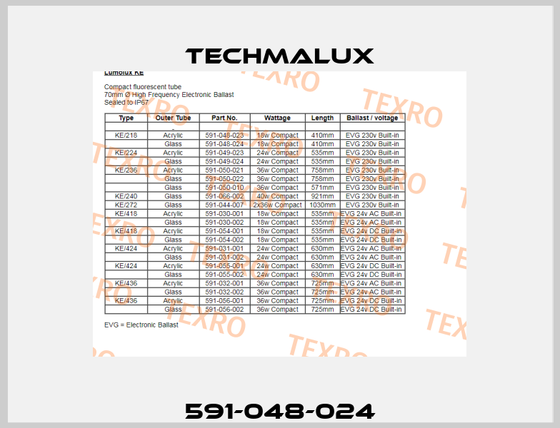591-048-024 Techmalux