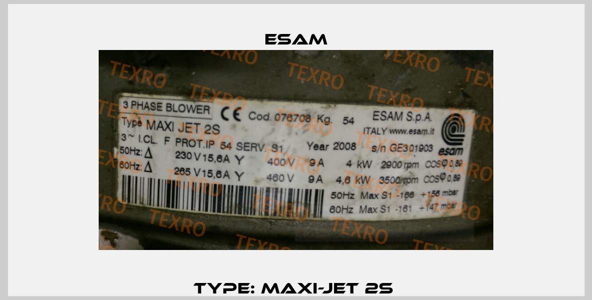 Type: Maxi-Jet 2S  Esam