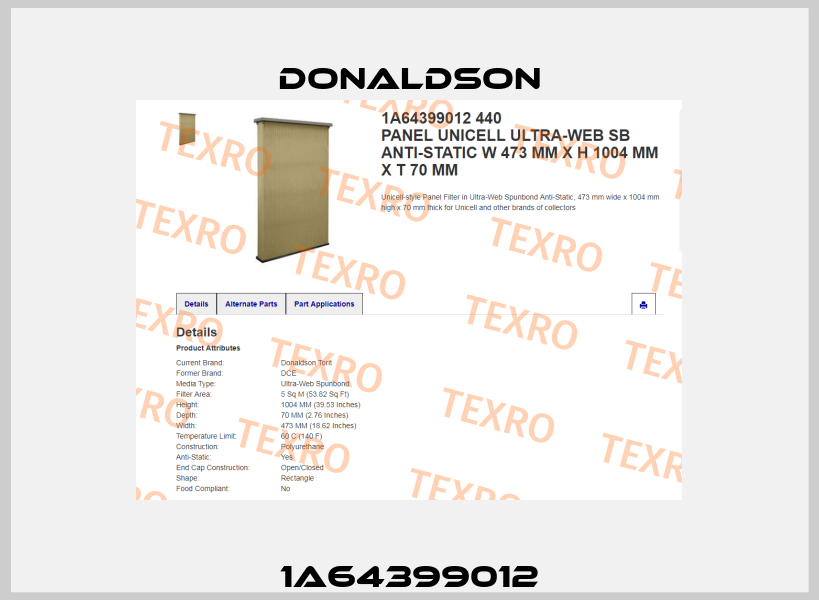 1A64399012 Donaldson