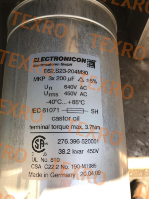 E62.S23-204M30 Electronicon