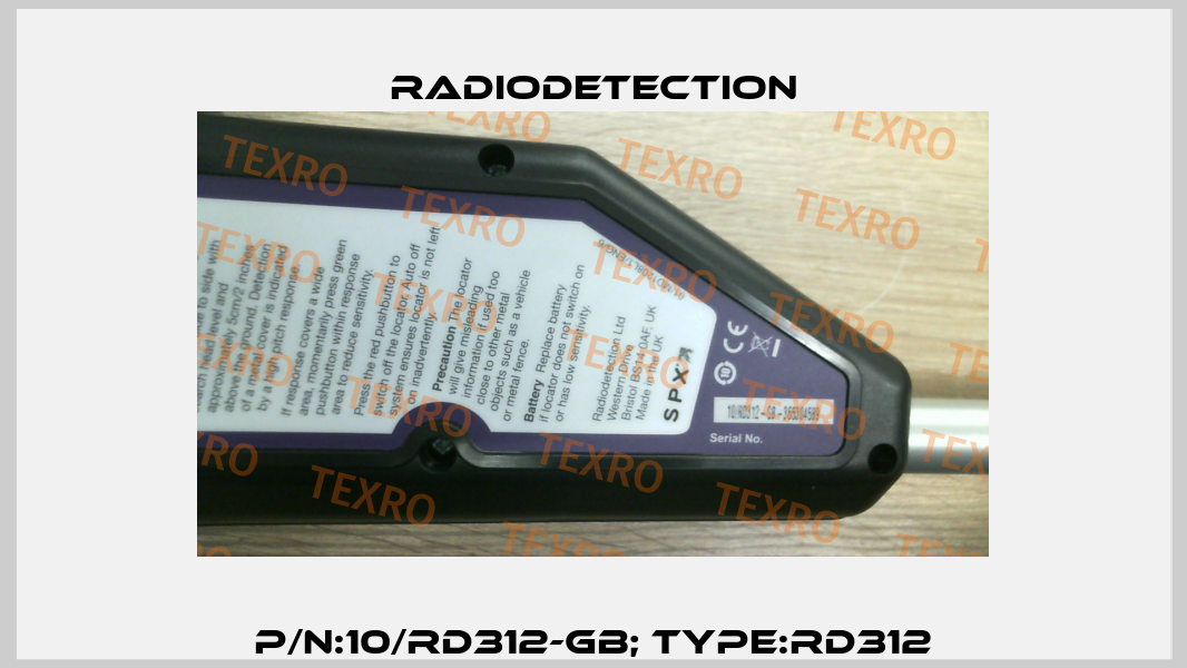 P/N:10/RD312-GB; Type:RD312 Radiodetection